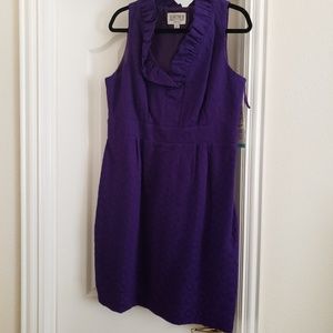 Purple Brocade Dress